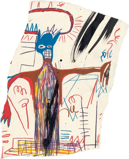 Jean-Michel Basquiat, Untitled (Figure with Blue Head), 1983