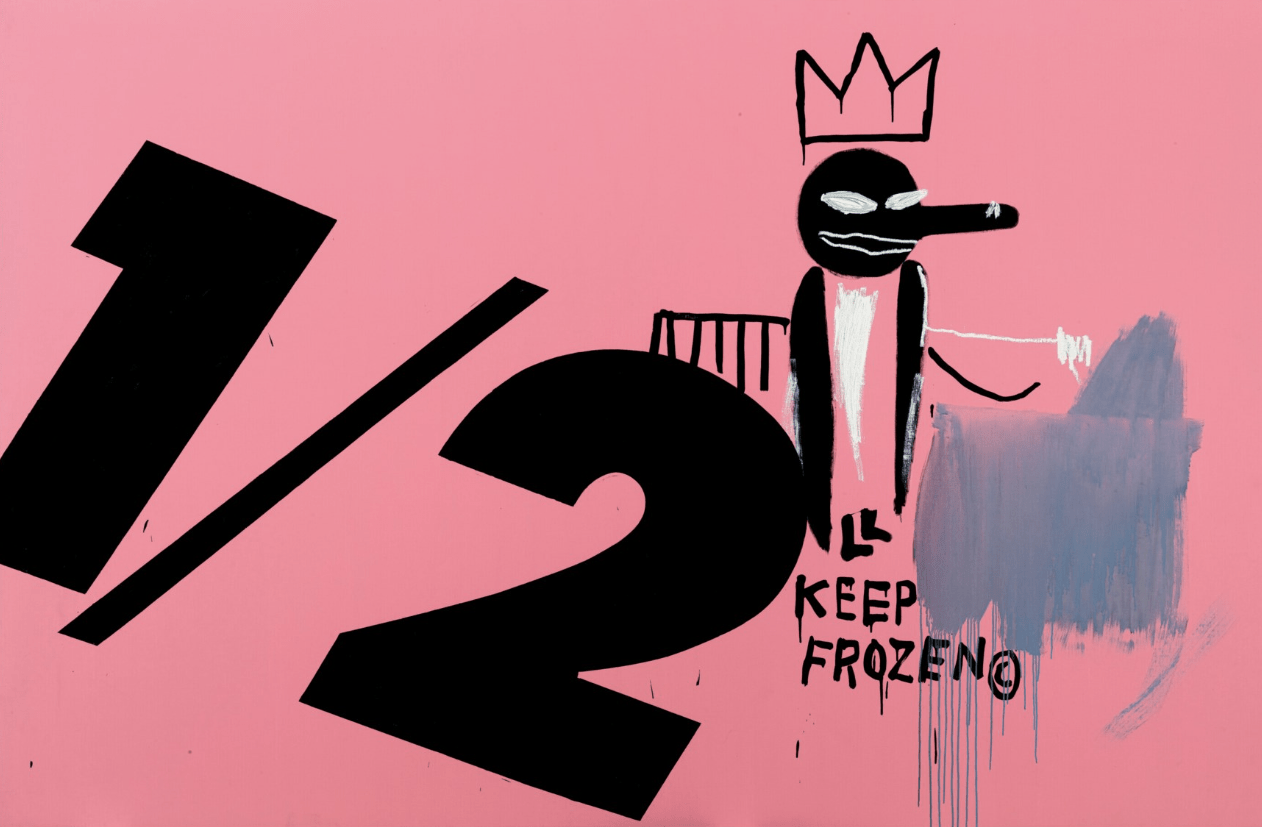 Jean-Michel Basquiat & Andy Warhol, 1/2 Keep Frozen, 1984–85